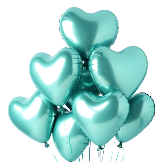Heart Shape Foil Balloon (Pack Of 8 Foil Balloon)