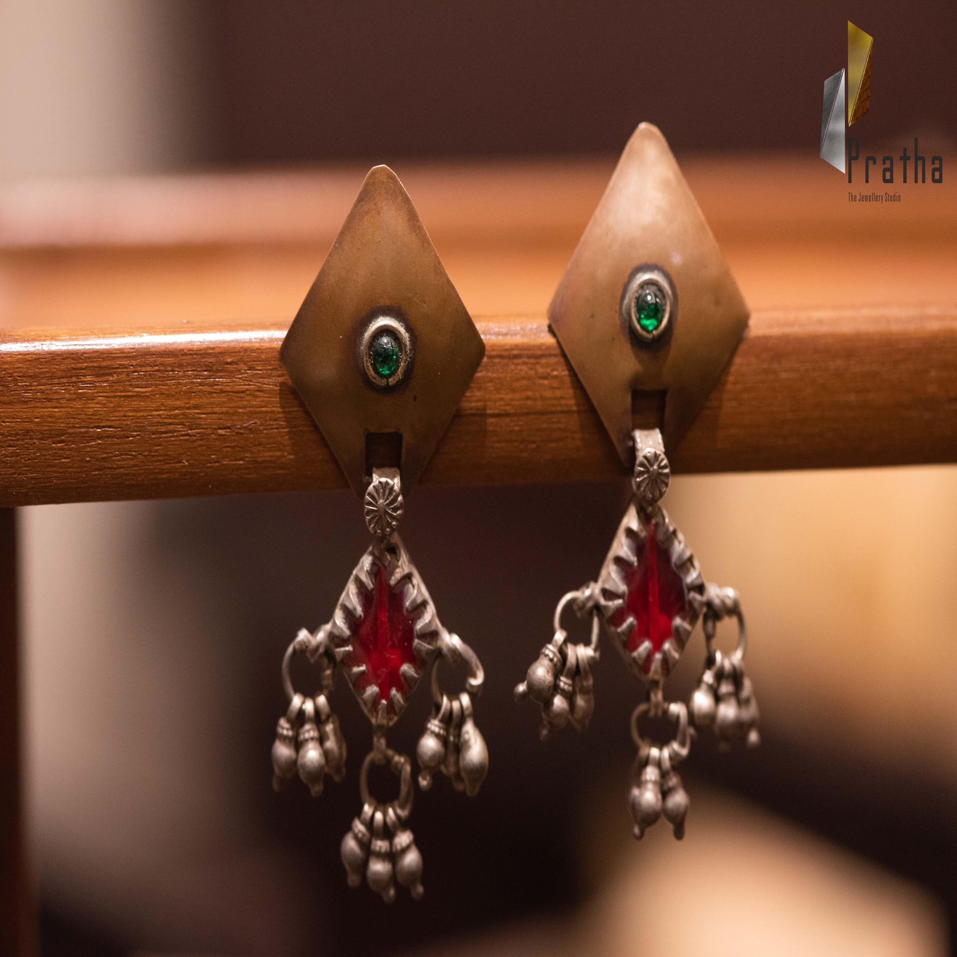 Geometrical Antique Earrings-0