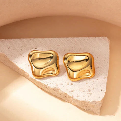 Chunky Stud Earrings - Bold & Stylish Statement Jewelry-4