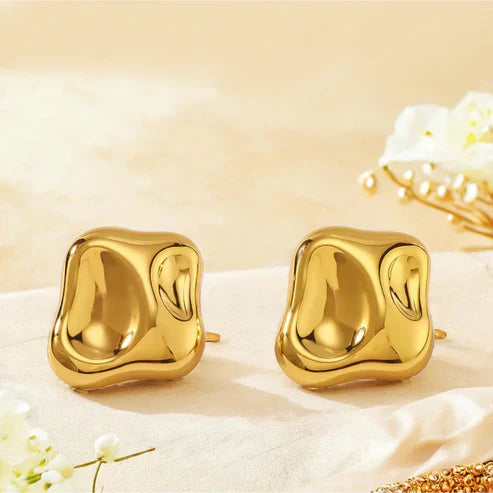 Chunky Stud Earrings - Bold & Stylish Statement Jewelry-3
